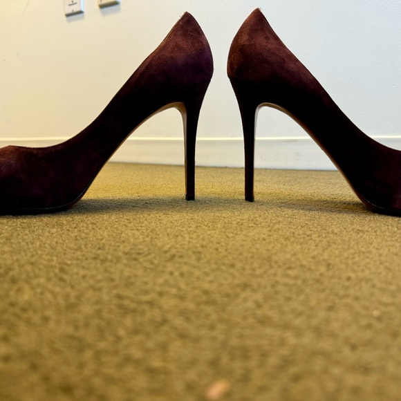 Christian Louboutin Purple Suede Heels - Picture 5 of 11